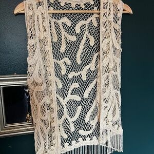 Vintage Crochet Beaded vest